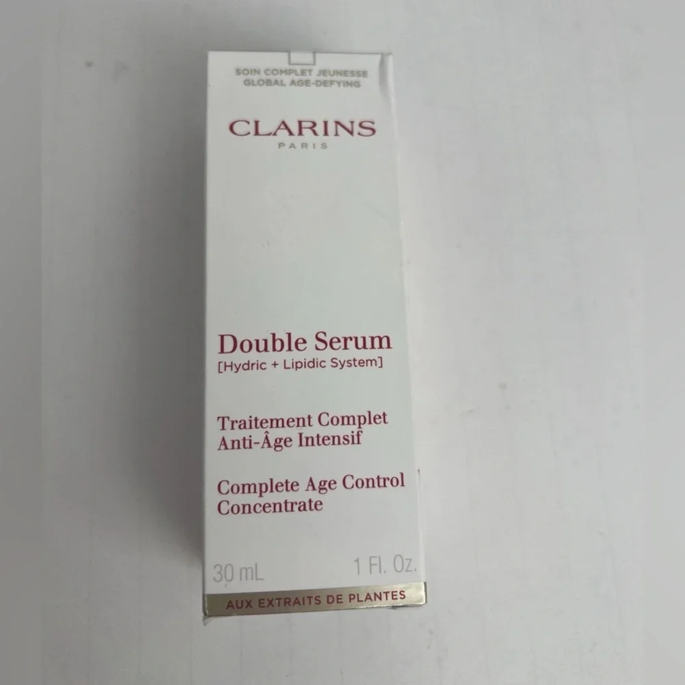 Clarins Double Serum Light Anti Aging Concentrate 1 Fl Oz- Hydric Lipidic System - Picture 4 of 6